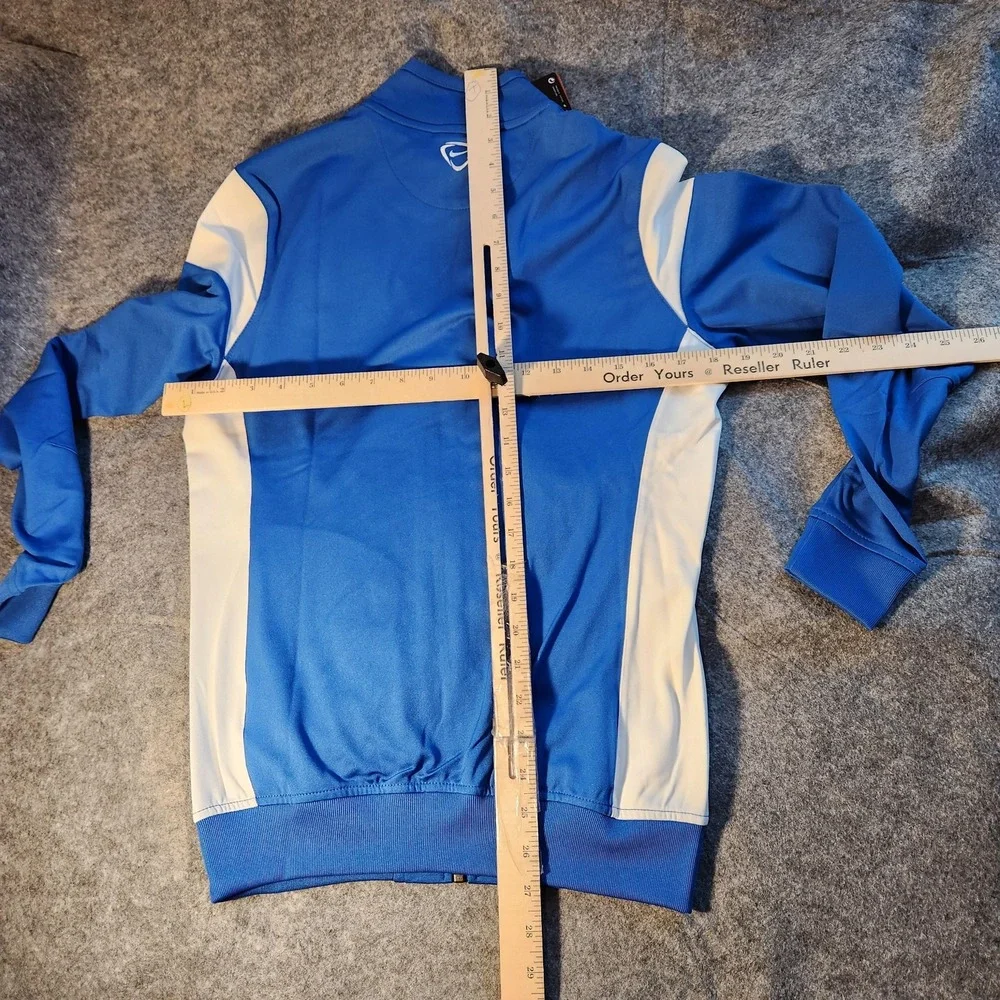 Nike Jacket Womens Small Blue White Dri Fit Full Zip Stay Warm Authentic‎ Team